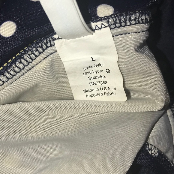 J.CREW Navy Blue White Polka Dot Halter Bikini - Picture 3 of 4